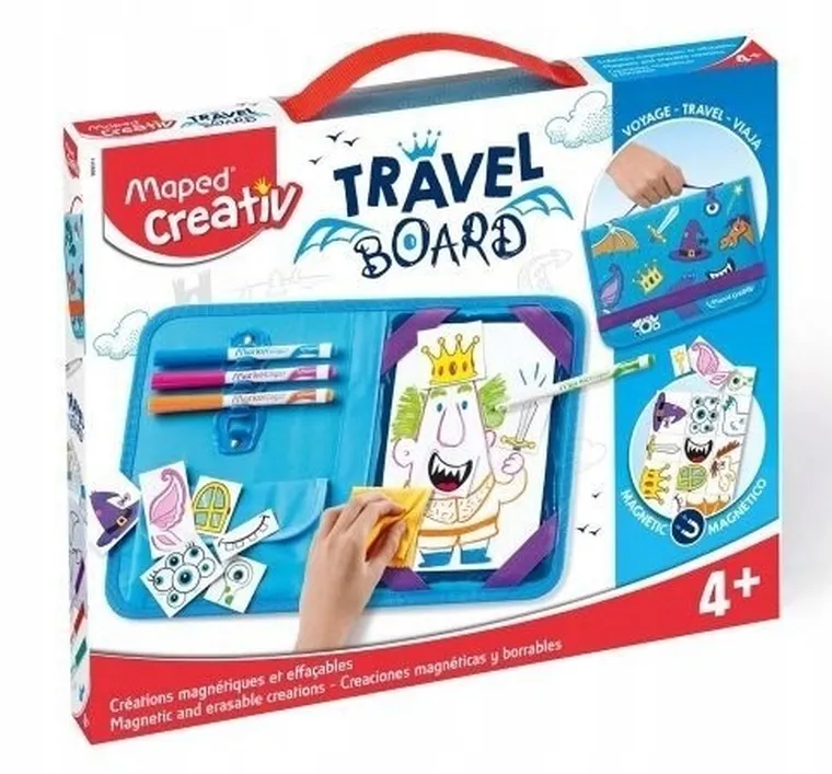 Maped Creativ, tablica magnetyczna, zestaw podróżny, biała