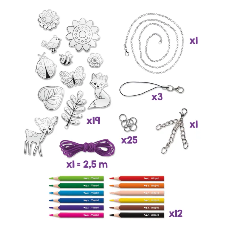 Maped Creativ, zestaw kreatywny do robienia biżuterii i breloczków