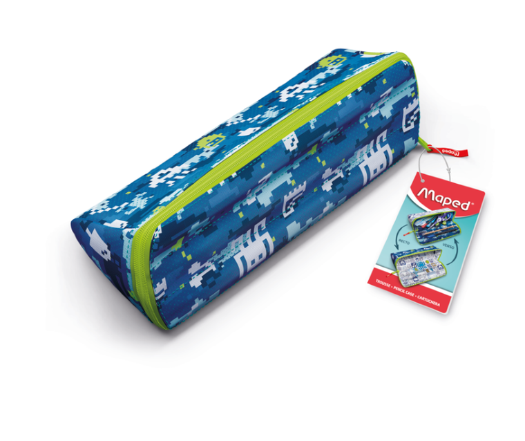 Maped, Pattern, piórnik do pokolorowania, niebieski