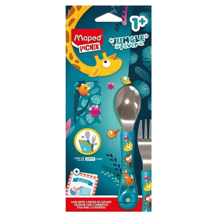 Maped, Picnik Miniz, sztućce z etui, Jungle Fever