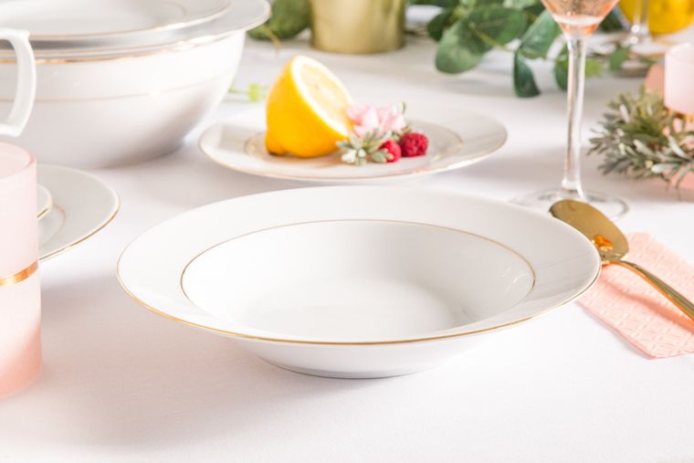 MariaPaula, Klasyka Złota Linia, talerz głęboki, 23 cm