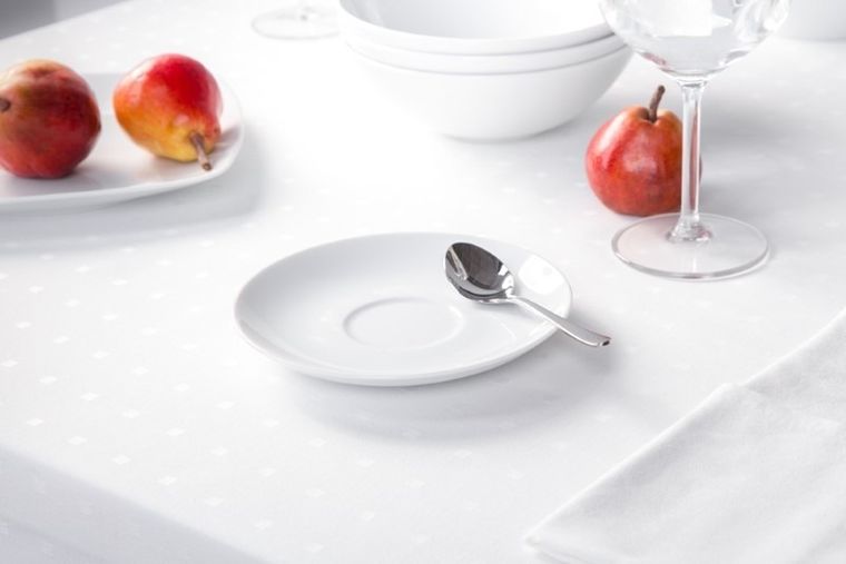 MariaPaula, Moderna biała, spodek 15.5 cm