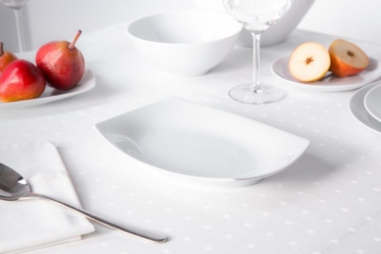 MariaPaula, Moderna Kwadratowa Biała, półmisek, 24 cm