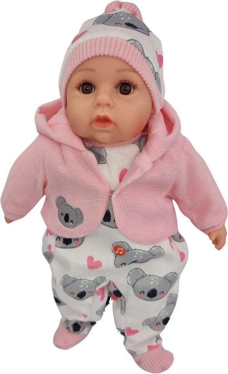 Mario, interaktywna lalka bobas, koala, 45 cm