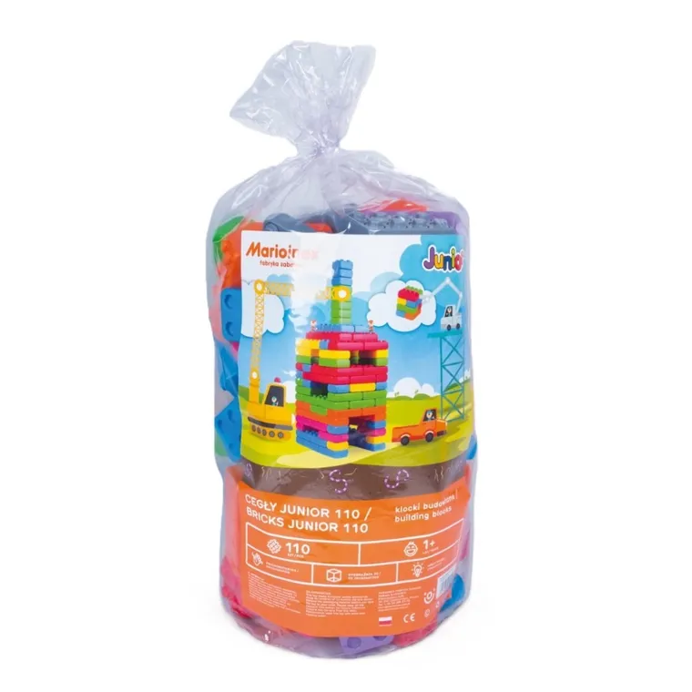 Marioinex, cegły junior, klocki XL, 110 elementów