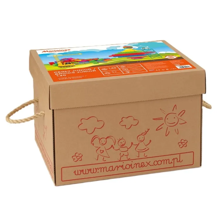 Marioinex, cegły junior, klocki XL, 140 elementów