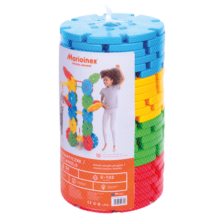 Marioinex, Koła Dydaktyczne, klocki konstrukcyjne XXL, 24 elementy