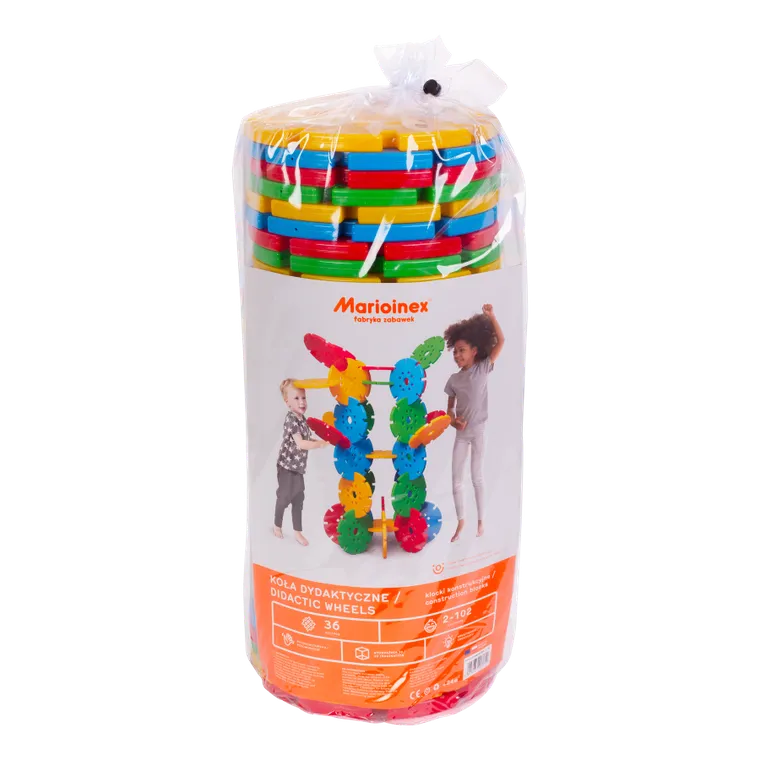 Marioinex, Koła Dydaktyczne, klocki konstrukcyjne XXL, 36 elementów