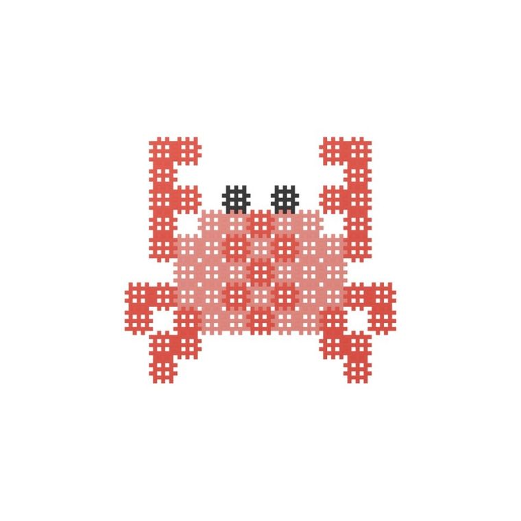 Marioinex, Micro Waffle, Krab, klocki konstrukcyjne, 80 elementów