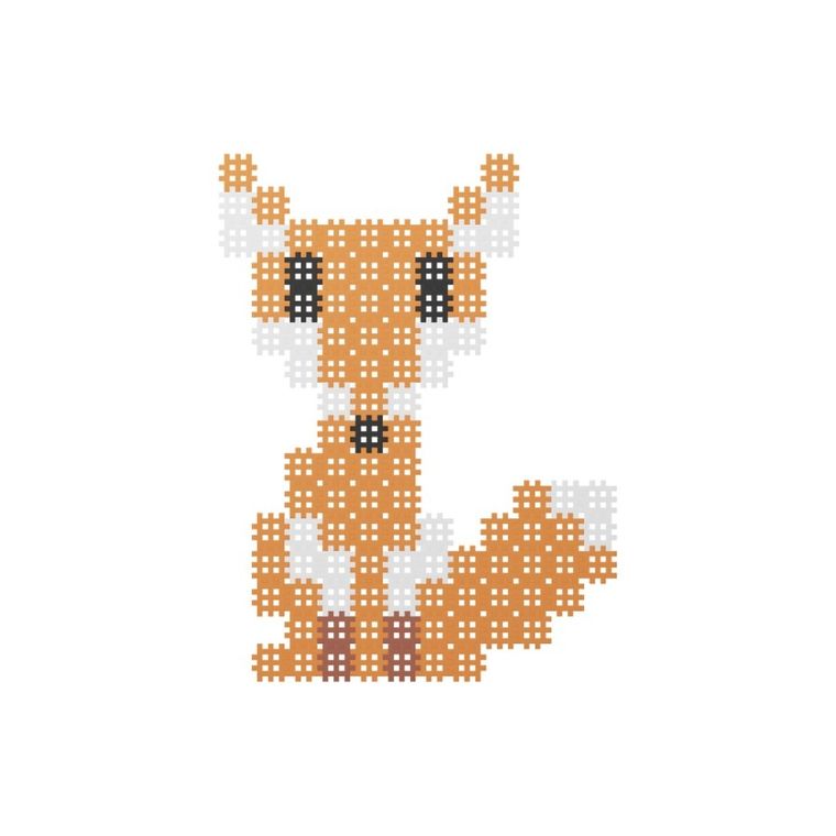 Marioinex, Micro Waffle, Lis, klocki konstrukcyjne, 150 elementów