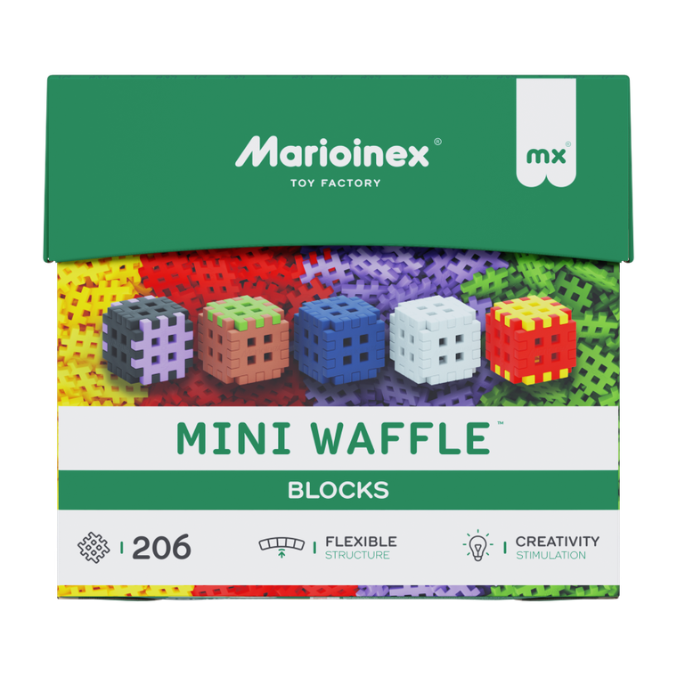 Marioinex, Mini Waffle, Blocks, klocki konstrukcyjne, 206 elementów