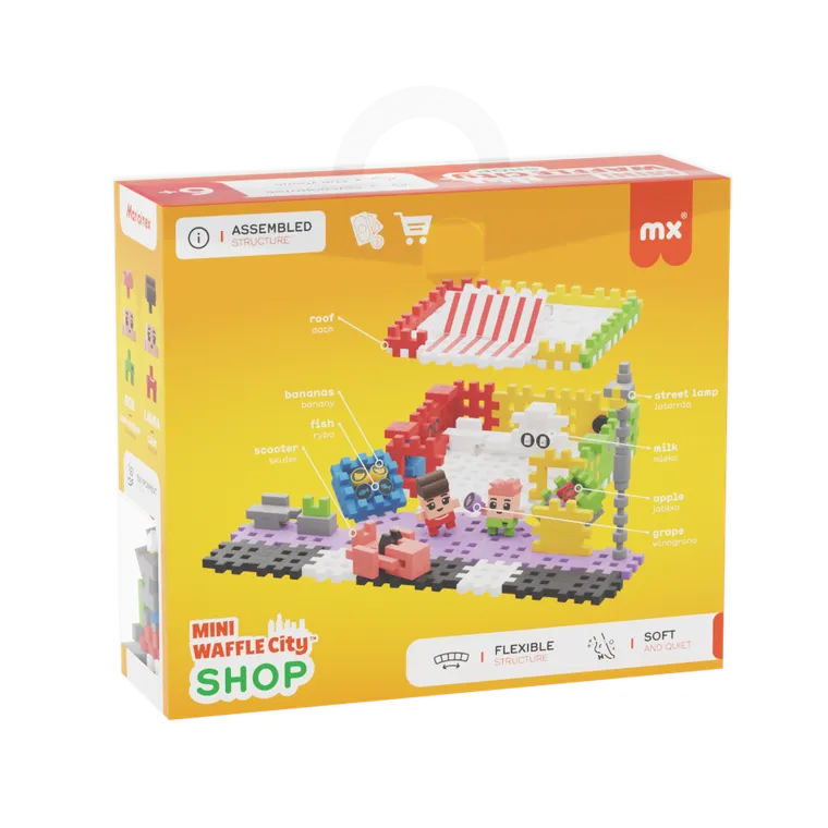 Marioinex, Mini Waffle, City, Sklep, klocki konstrukcyjne, 148 elementów