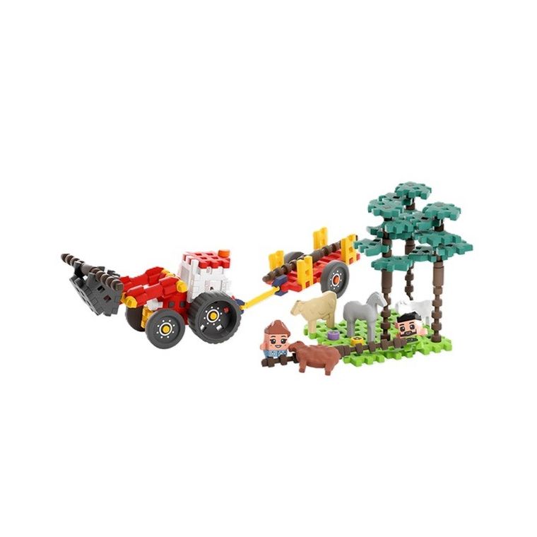 Marioinex, Mini Waffle, Farmer, Leśna akcja ratunkowa, klocki konstrukcyjne, 100 elementów