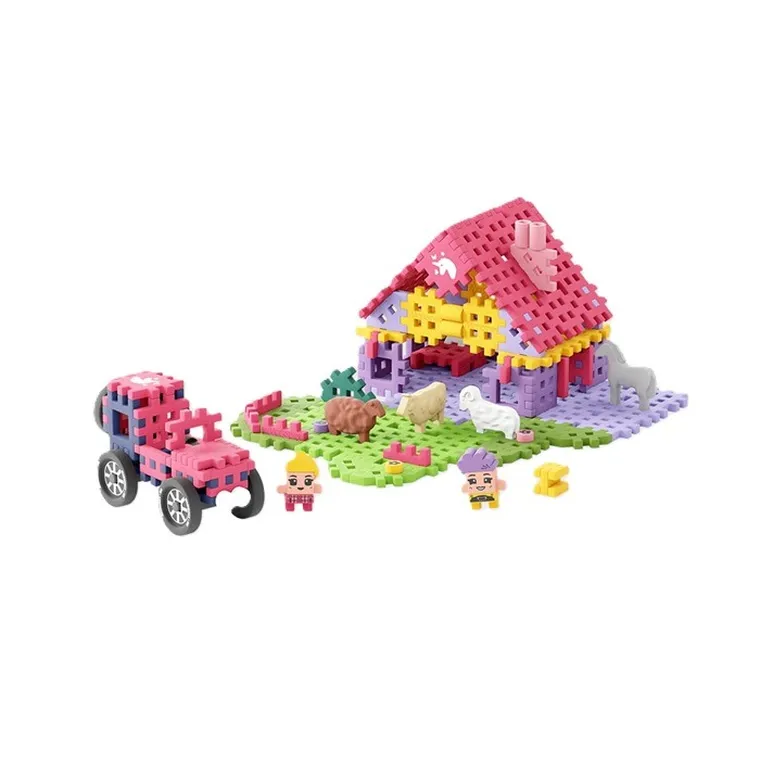 Marioinex, Mini Waffle, Farmer, Urocze Ranczo, klocki konstrukcyjne, 112 elementów