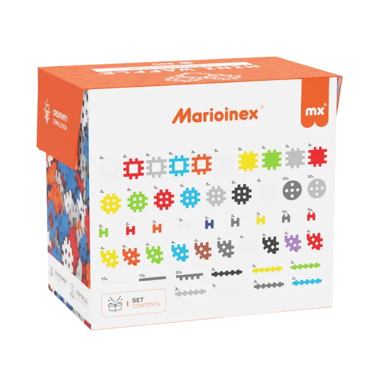 Marioinex, Mini Waffle, Konstruktor, klocki konstrukcyjne, 300 elementów