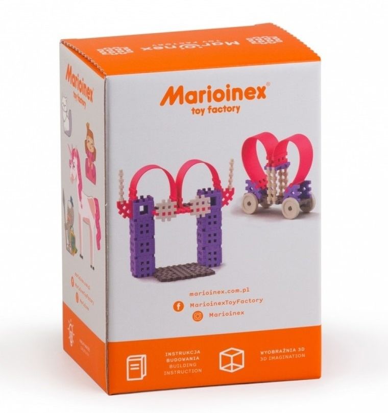 Marioinex, Mini Waffle, Księżniczka, klocki konstrukcyjne, 65 elementów