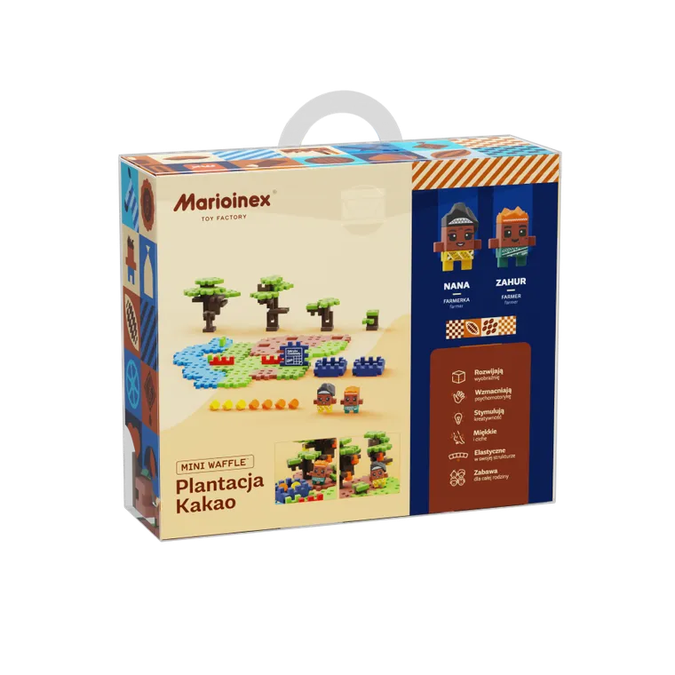 Marioinex, Mini Waffle, Wedel, Plantacja Kakao, klocki konstrukcyjne, 100 elementów