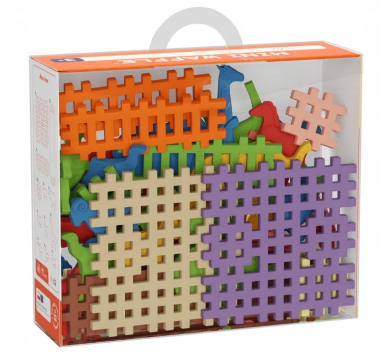 Marioinex, Mini Waffle, Zwierzęta, klocki konstrukcyjne, 62 elementy