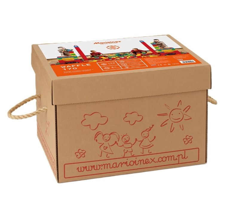 Marioinex, Waffle, klocki konstrukcyjne, 170 elementów