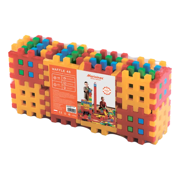 Marioinex, Waffle, klocki konstrukcyjne, 48 elementów