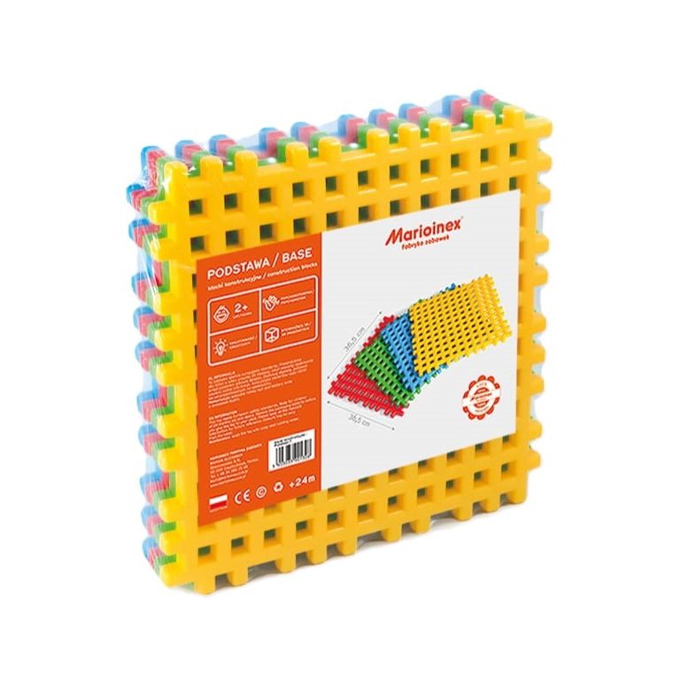 Marioinex, Waffle Podstawa, klocki konstrukcyjne, 4 szt.