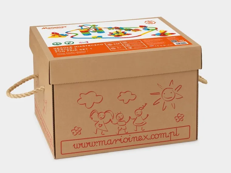 Marioinex, Waffle, Wesołe miasteczko, klocki konstrukcyjne, 246 elementów