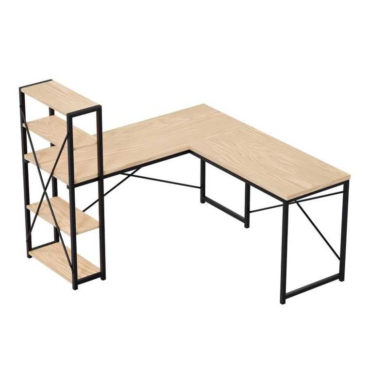 Mark Adler, Leader 5.9, biurko narożne z półkami, Oak, 145 cm