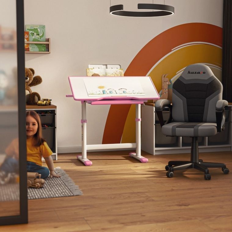 Mark Adler, Study 3.0 Pink, ergonomiczne biurko dla dziecka, 66 cm