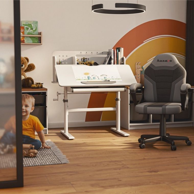 Mark Adler, Study 5.0, ergonomiczne biurko dla dziecka, szary, 90 cm