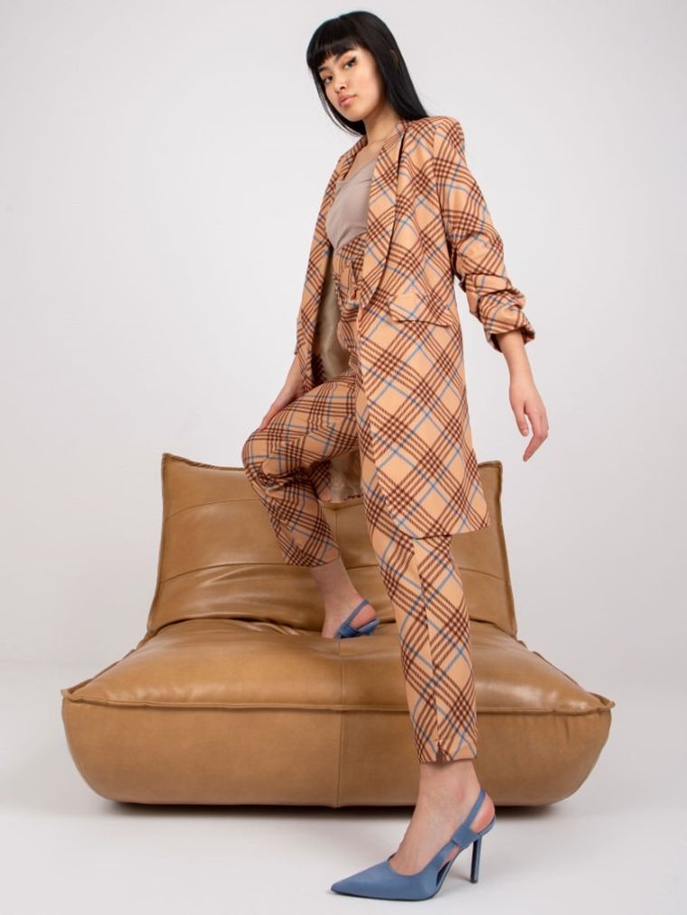 Marynarka damska, beżowa, Italy Moda