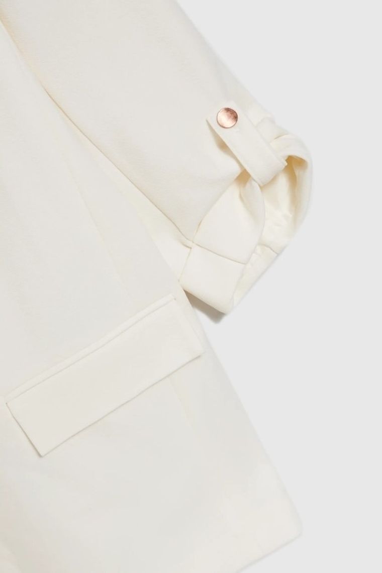 Marynarka damska, biała, Moodo