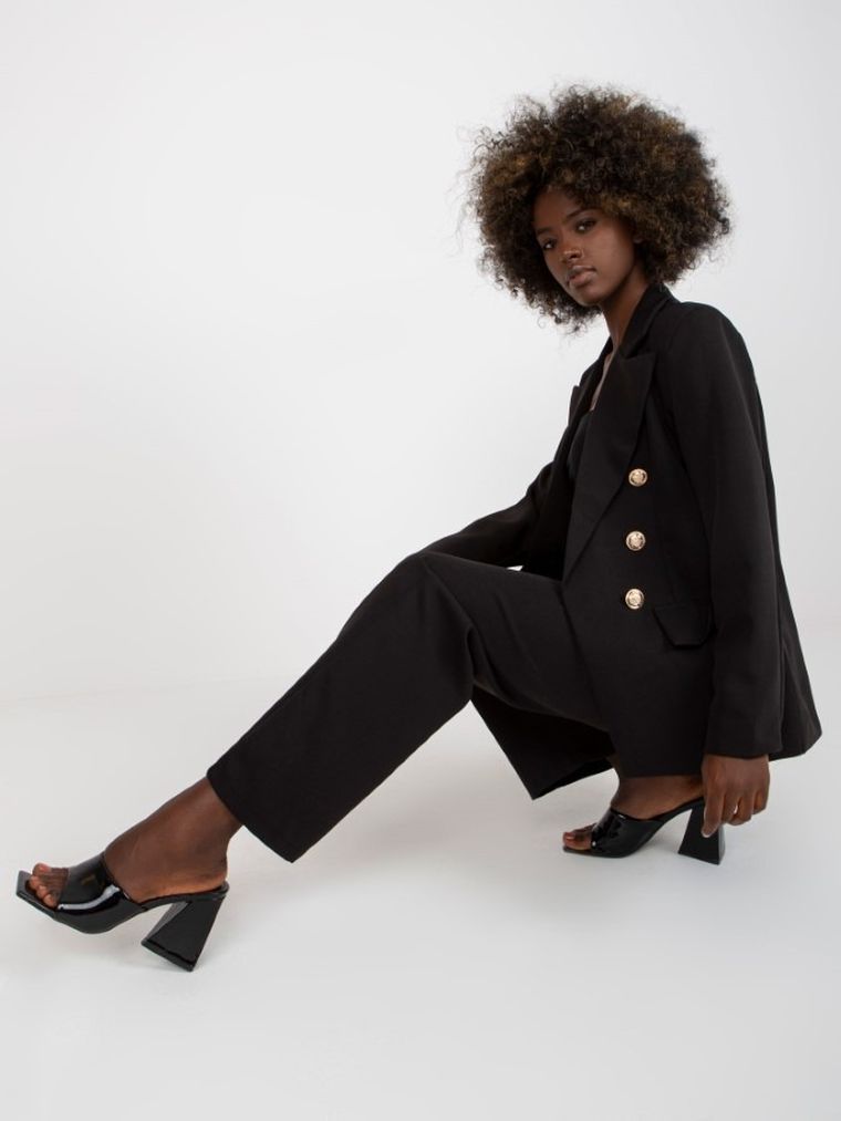 Marynarka damska, czarna, Italy Moda