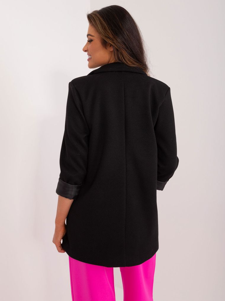Marynarka damska, czarna, Italy Moda