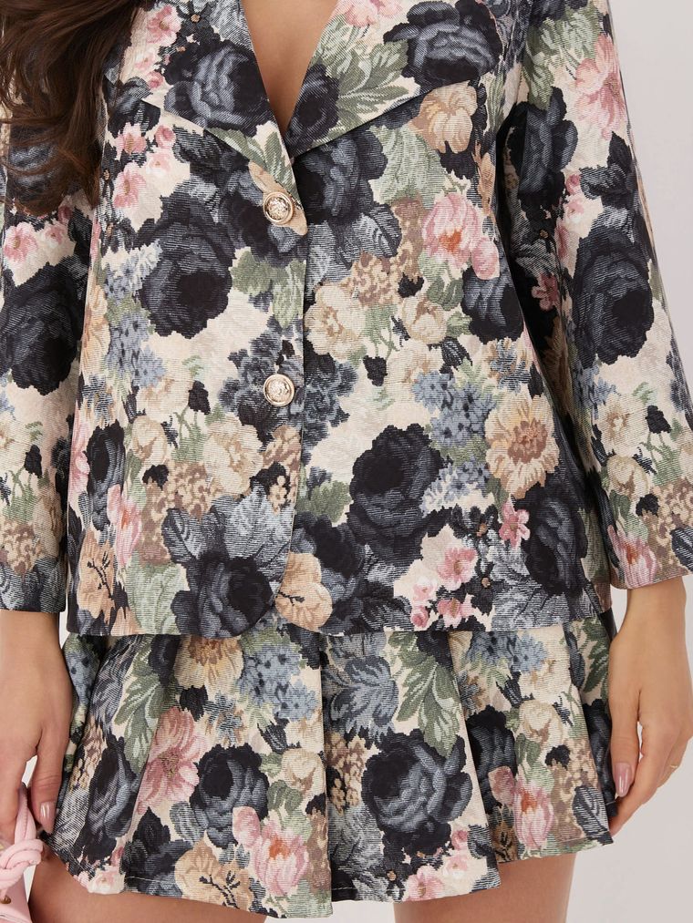 Marynarka damska, czarna, Italy Moda