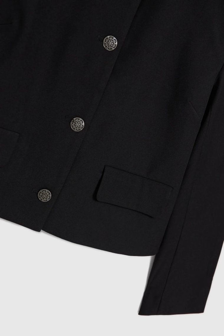 Marynarka damska, czarna, Moodo