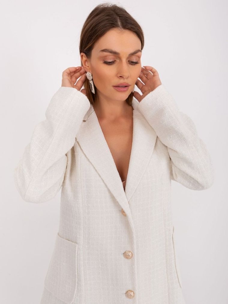 Marynarka damska, ecru, Lakerta