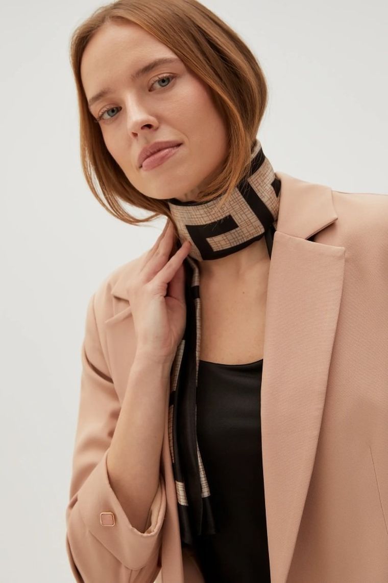 Marynarka damska, jasnobrązowa, Moodo