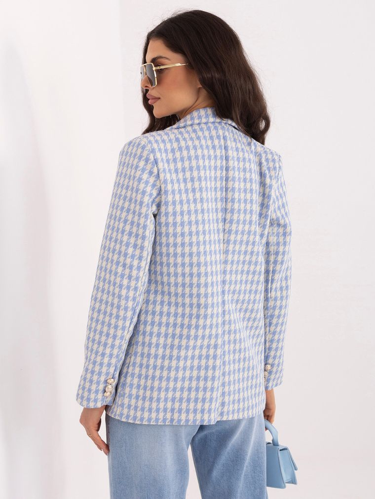 Marynarka damska, niebieska, Italy Moda