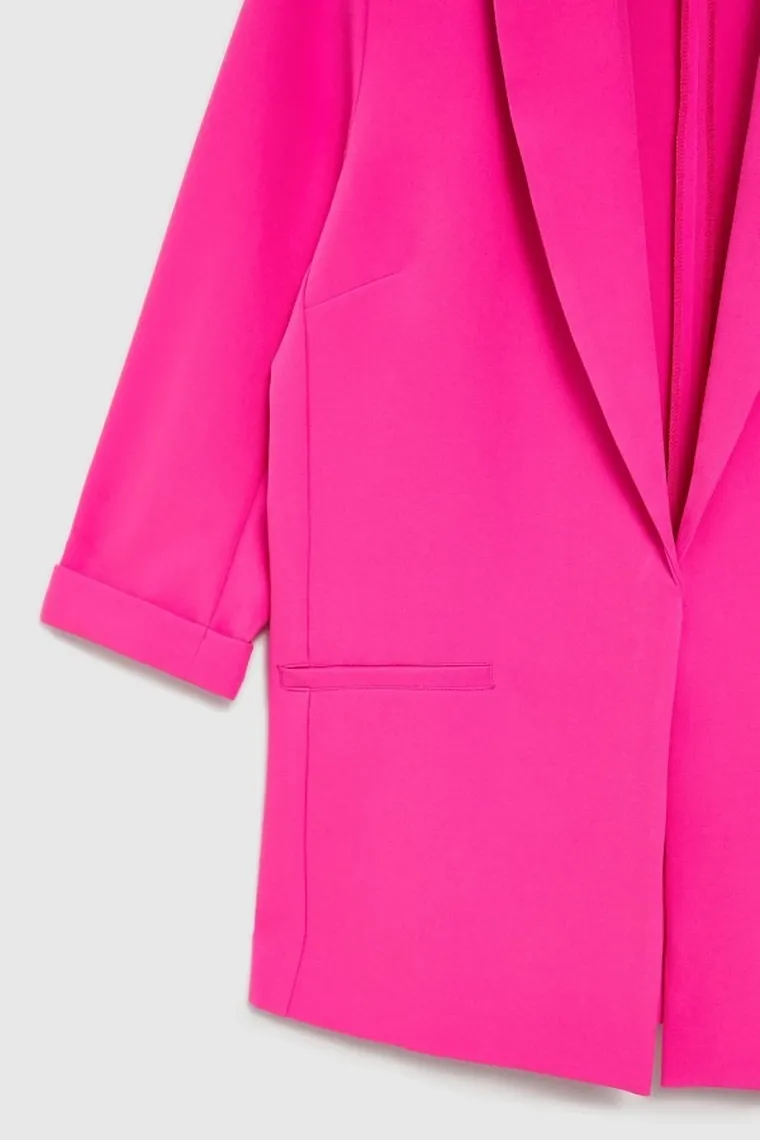 Marynarka damska, różowa, Moodo