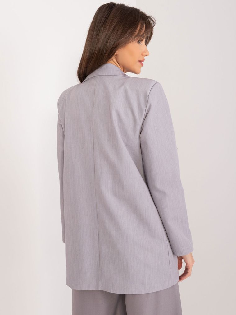 Marynarka damska, szara, Italy Moda