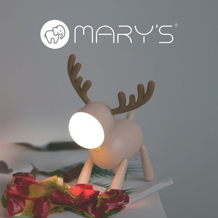 Mary's, Jelonek, lampka nocna, beżowa