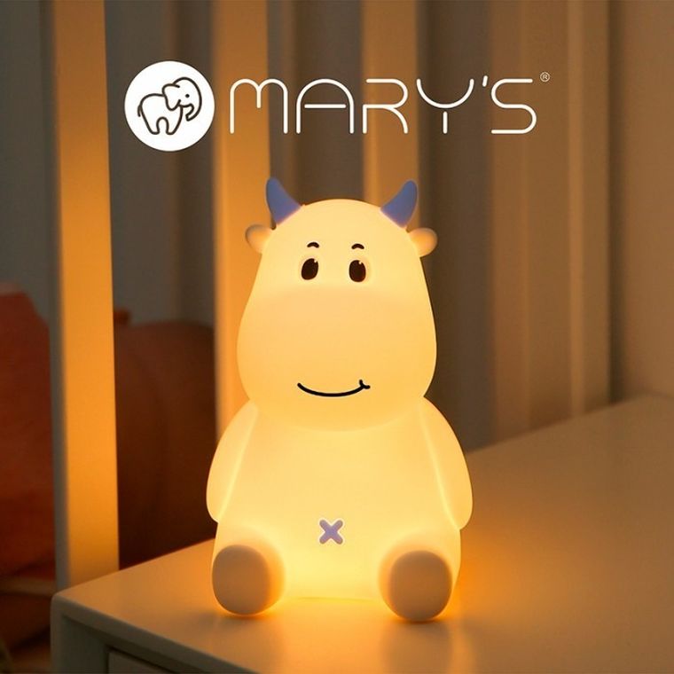 Mary's, Krówka, lampka nocna, niebieska