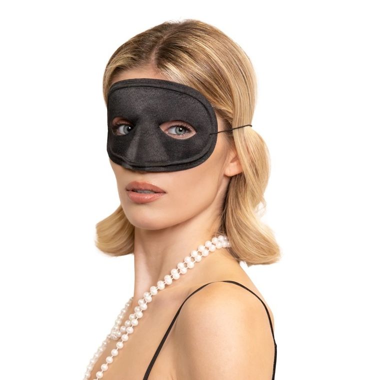 Maska karnawałowa, na oczy, czarna