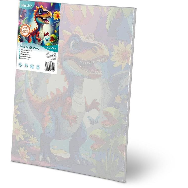 Massido, malowanie po numerach, Dino, 40-50 cm