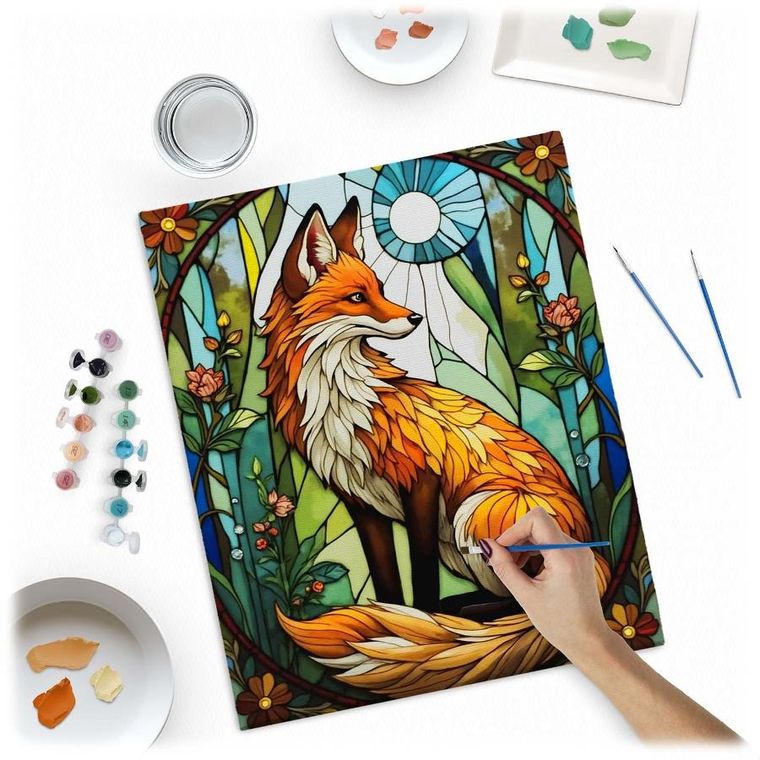 Massido, malowanie po numerach, Lisek, 40-50 cm