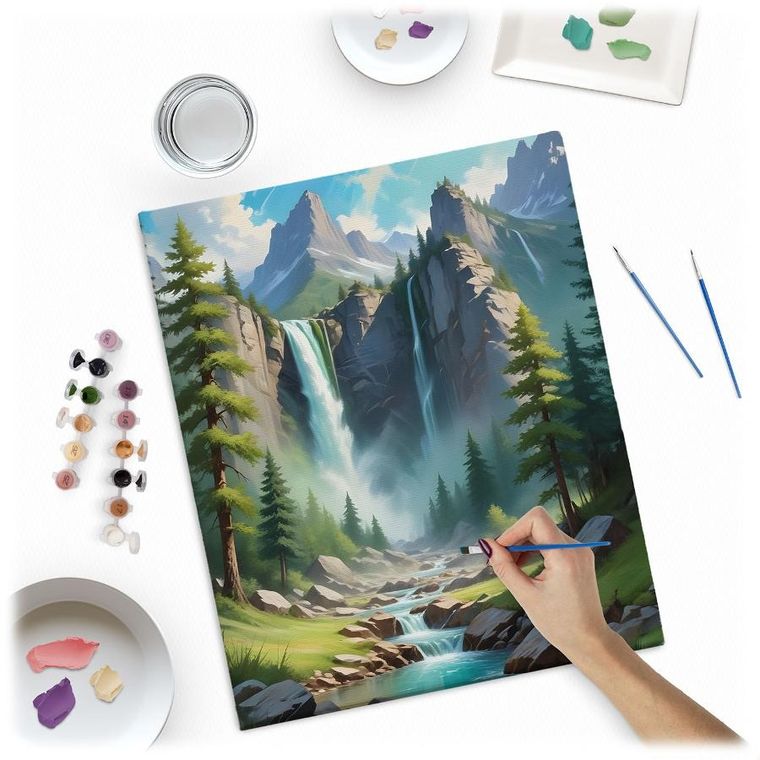 Massido, obraz do malowania po numerach, krajobraz górski, 40-50 cm