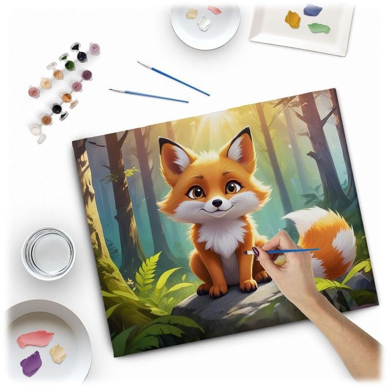 Massido, obraz do malowania po numerach, Lisek, 40-50 cm