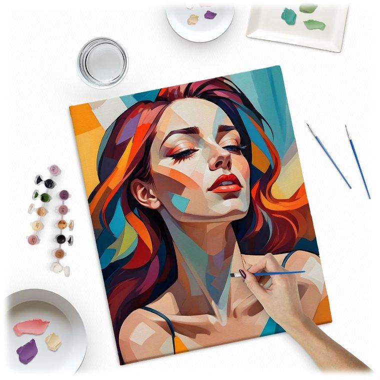 Massido, obraz do malowania po numerach, Portret kobiety, 40-50 cm