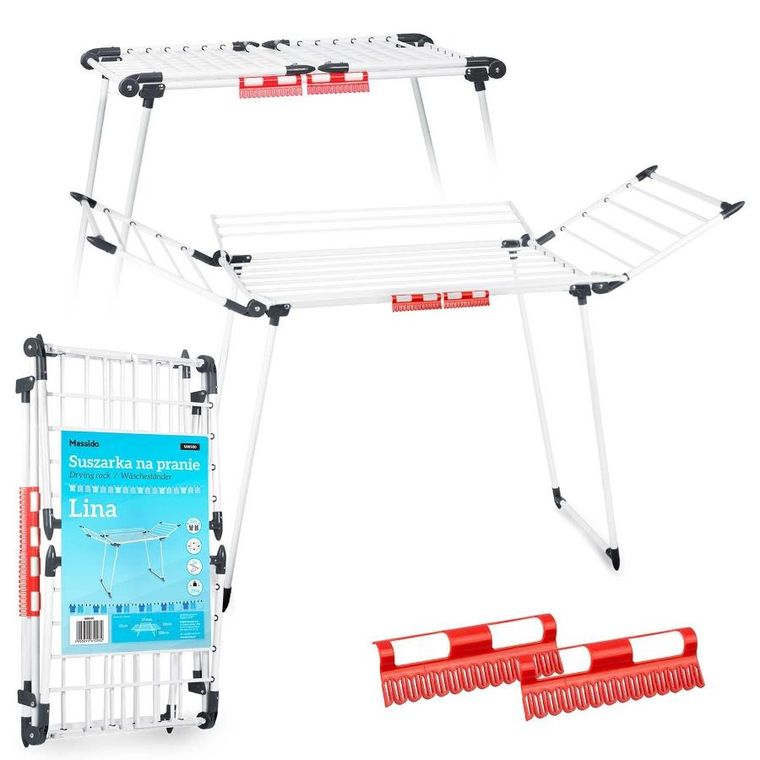 Massido, suszarka na pranie, stojąca, rozkładana, 22 mb