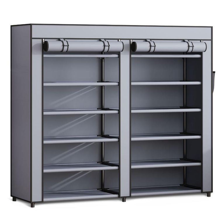 Massido, szafa tekstylna na buty, grafitowa